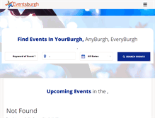 Tablet Screenshot of eventsburgh.com